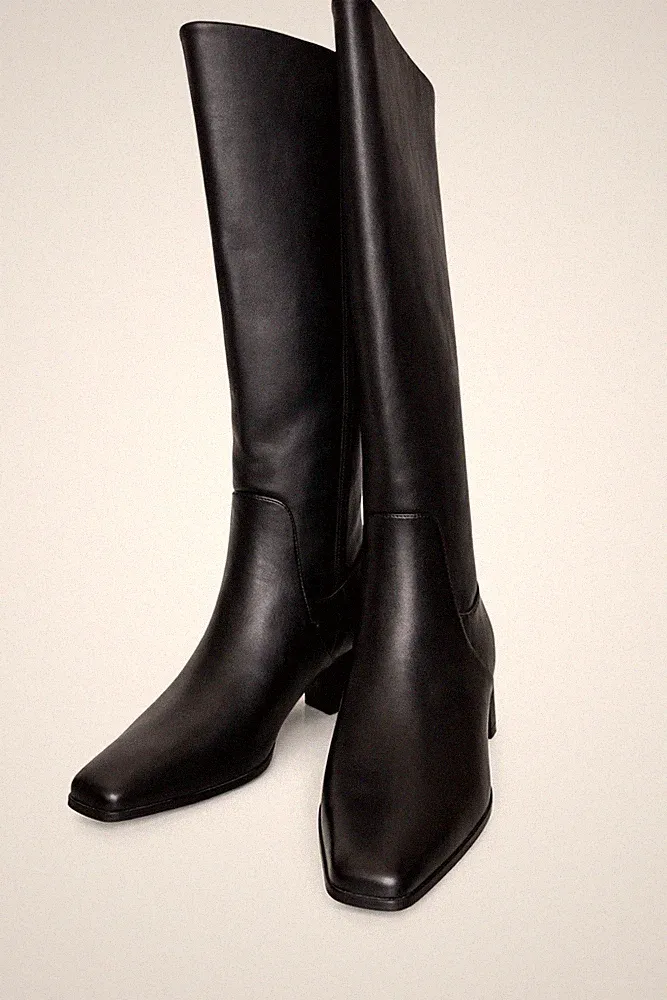 Universal Thread Rhi Equestrian Boots Black Womens 10 Knee high Dark Academia